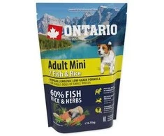 Ontario Adult Mini žuvis ir ryžiai 0,75kg