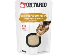 Ontario Cat Soup vištiena &amp; Cheese with ryžiai 40g (Sriuba)