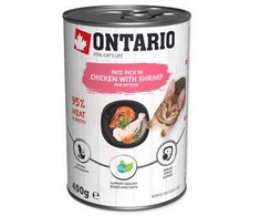 ONTARIO konservai katėms vištiena krevetėmis 400g