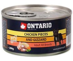 ONTARIO vištienos konservai šunims, 200 g