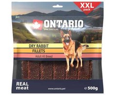 ONTARIO džiovinti triušio file šunims 500g