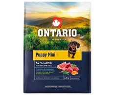 Ontario Puppy Mini ėriena &amp; Brown ryžiai 2.25kg