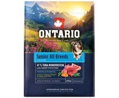 Ontario Senior All Breeds Monoprotein Tunas ir Saldžiosios bulvės 2,25 kg