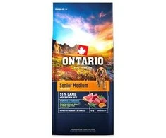 Ontario Senior Medium ėriena &amp; Brown ryžiai 12kg