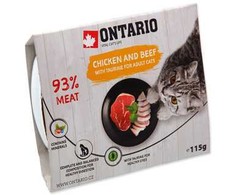 Ontario Ontarijo vištiena su jautiena ir taurinu 115 g