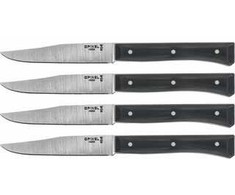 Opinel stalo peilių rinkinys Facette, 4 vnt., skalūno spalvos