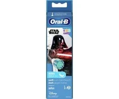 Braun Oral-B dantų šepetėlio antgaliai Vaikams Žvaigždžių karai, 3 vnt., Balta, Labai minkšta, 3 metai, Oral-B, Dėžutė