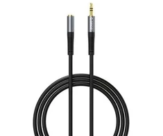 Orico AXF Mini Jack 3,5 mm vyriškas į moterišką garso kabelis 1 m - Juodas
