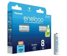 Panasonic Eneloop Įkraunama baterija AA 2000 mAh 8 vnt