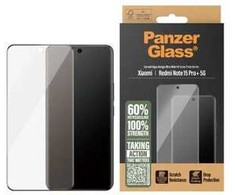 Panzer Glass „PanzerGlass“ itin plataus diagonalinio grūdinto stiklo dėklas, skirtas „Xiaomi Redmi Note 15 Pro+ 5G“ telefonui.