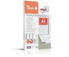 Peach termoįrišimo viršeliai A4 4 mm balta