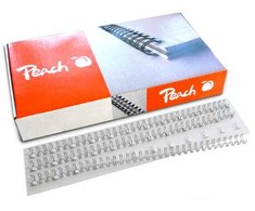 Peach Peach Drahtbinderücken 3:1 Easy-Wire 34 loop A4 8mm sidabrinis