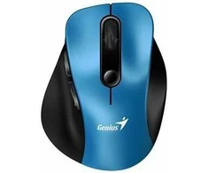 Genius Ergo 9000S Bevielė pelė, juoda-mėlyna, 2400DPI