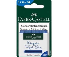 Faber-Castell 201621 tušinuko pildymas Mėlyna 18 vnt.