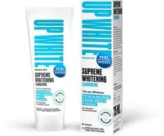 Dantų šepetėlis Perl Weiss Bělící zubní pasta UP Baltas Supreme Whitening, 75 ml