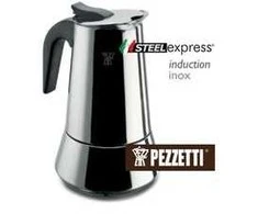 Quiselle PEZZETTI STEELEXPRESS Plieninis indukcinis kavos virimo aparatas (2 puodeliai) - Sidabrinė