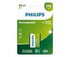 Philips HR22 9V 170mAh įkraunamos baterijos 1 vnt.