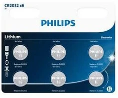 Ličio diskinė baterija Philips CR2032