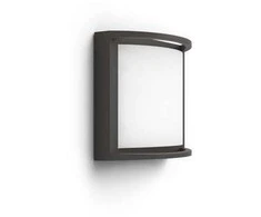 Sieninis LED lauko šviestuvas PHILIPS SAMONDRA, IP44, 2700 K, 12 W, 1200 lm, antracito sp.