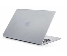 Pipetto Hardshell Dots dėklas, frosted clear – Apple MacBook Air 13.6″ (M3,2024/M2,2022)