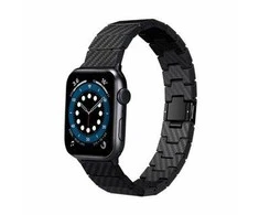 Straps And Bands Pitaka Carbon fiber strap, juodas - AW Ultra 2/1(49mm) 9/8/7 (45mm)/6/SE/5/4 (44mm)/3/2/1 (42mm)