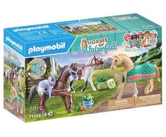 Konstruktorius Playmobil Trys arkliai su balnais 71356