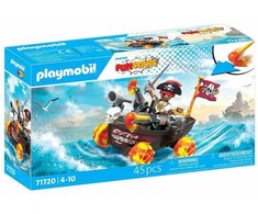 PLAYMOBIL 71720 Piratų laivo žaidimas, Funstars, 45 dalys, Nuo 4 metų