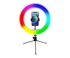 Žiedinė lempa Powerton WPRL1RGB 10 ", RG