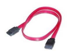 „PremiumCord“ 0,5 m SATA 1,5/3,0 GBit/s duomenų kabelis, raudonas