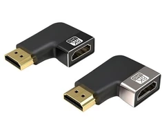 PREMIUMCORD adapteris 8K HDMI A - HDMI A, F/M, 90° kampas - kairysis