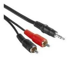Premiumcord Kabelis Goobay Jack 3,5 mm - RCA (Cinch) x2 3m juoda (50196)