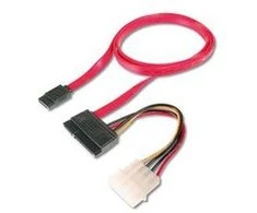 PremiumCord kabelis SATA data + galia 0,5m