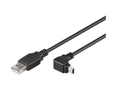Premiumcord USB kabelis Goobay USB-A - miniUSB 1,8 m juodasis (93971)