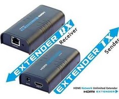 PREMIUMCORD HDMI plėtinys iki 120 m per LAN, per IP