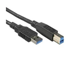 USB kabelis PremiumCord USB-A - USB-B 3 m Juodas (ku3ab3bk)