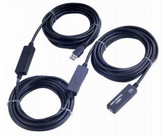 „PremiumCord“ USB 3.2 kartotuvo ir prailginimo kabelis A/M-A/F 15 m