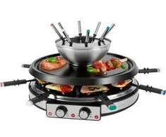 Profi Cook ProfiCook ProfiCook 2in1 Raclette Grilis &amp; Fondue Set PC RG/FD 1245 (juodas/sidabrinis)