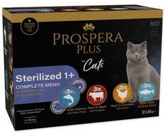 PROSPERA Plus sterilizuotoms 1+ katėms 12 x 85 g