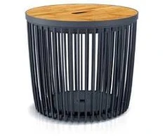 Krepšių komplektas Clubo 386x386x358mm/2vnt. antracito sp. 25/35 L