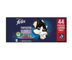 PURINA Felix Fantastic Mix in želė - šlapias kačių maistas - 44 x 85g