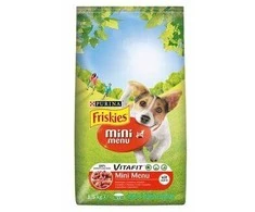 Purina Nestle Sausas Šunų Maistas - Friskies Mini Meniu Jautiena Su Daržovėmis, 1,5kg