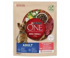 Purina Nestle Šunų Maistas - Purina One Mini Suaugusiųjų Jautiena Ir Ryžiai 800g