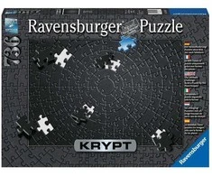 Ravensburger Dėlionė 736 vnt. - "Krypt" Juoda