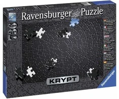 Ravensburger Dėlionė 736 vnt. - "Krypt" Juoda
