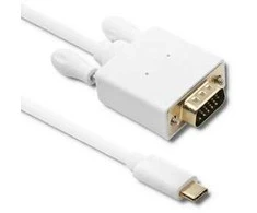 QOLTEC 50419 DisplayPort Alternatyvus režimas USB 3.1 tipo C vyriškas VGA vyriškas 1080p 2m