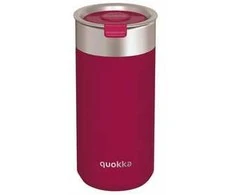 „Quokka Boost“ kavos puodelis - nerūdijančio plieno terminis puodelis su alaus aliejumi 400 ml (Maroon)