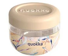 Quokka Bubble Food Jar - Plastikinė maisto talpa / priešpiečių dėžutė 500 ml (Vintage Floral)