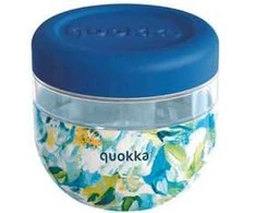 Quokka Bubble Food Jar - Plastikinė maisto talpa / priešpiečių dėžutė 770 ml (Mėlyna Bijūnai)