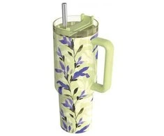 Gertuvė Quokka Stream - Stainless Steel Thermal Mug 1200 ml with Straw (Matcha)