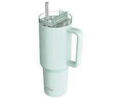Quokka Nerezový termohrnek s brčkem Stream Turquoise 1200 ml